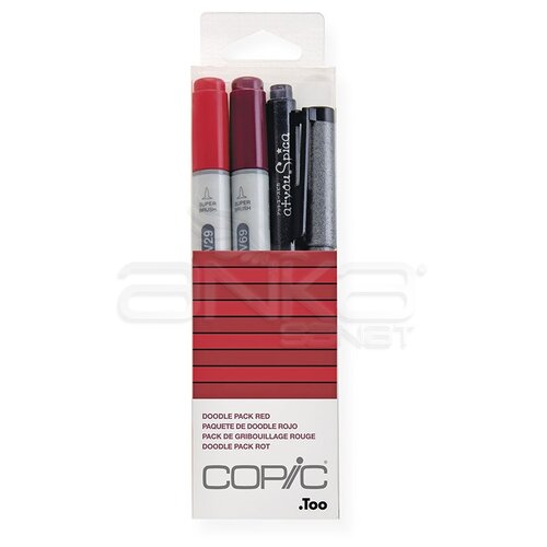 Copic Doodle Pack 4lü Set Red