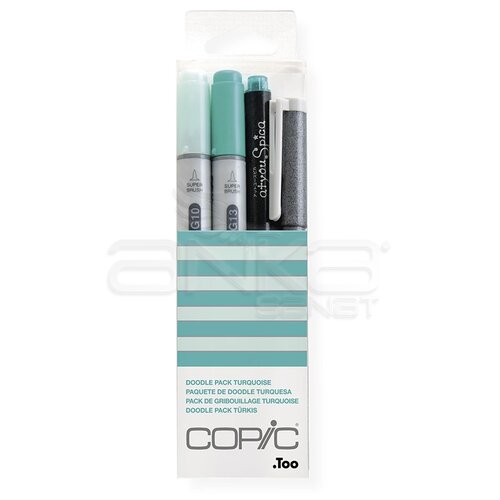 Copic Doodle Pack 4lü Set Turquoise