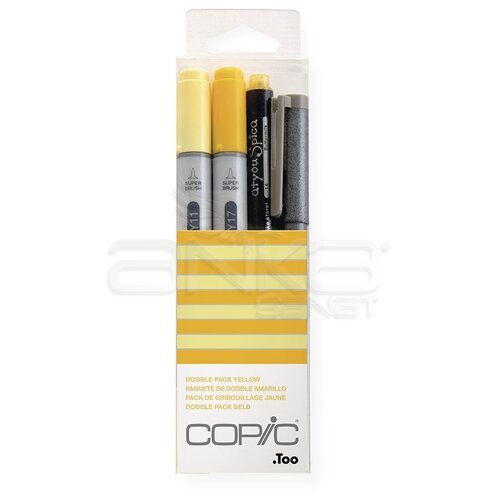 Copic Doodle Pack 4lü Set Yellow