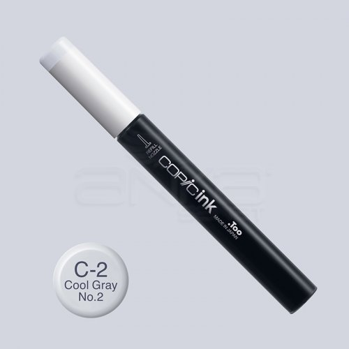 Copic İnk Refill 12ml C-2 Cool Gray 2 - C-2 Cool Gray No.2