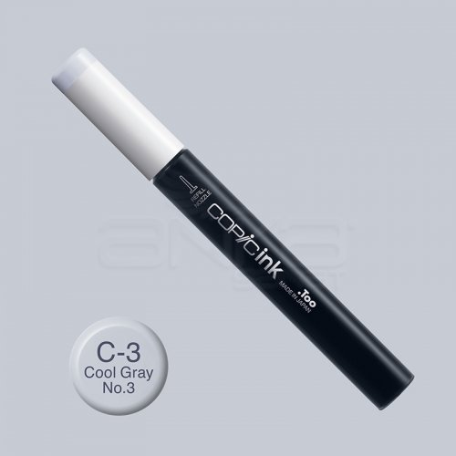 Copic İnk Refill 12ml C-3 Cool Gray 3 - C-3 Cool Gray No.3