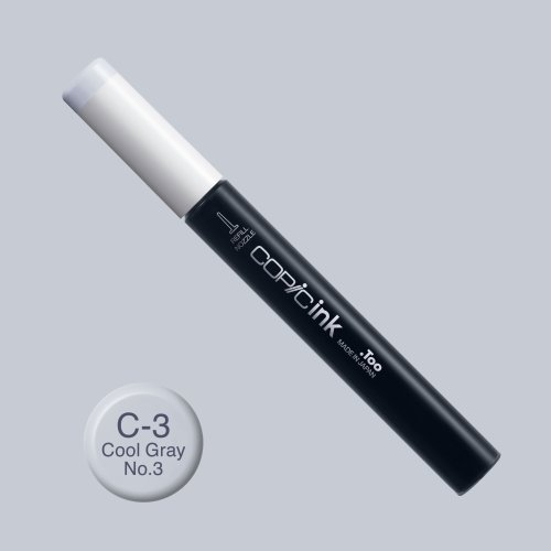 Copic İnk Refill 12ml C-3 Cool Gray 3