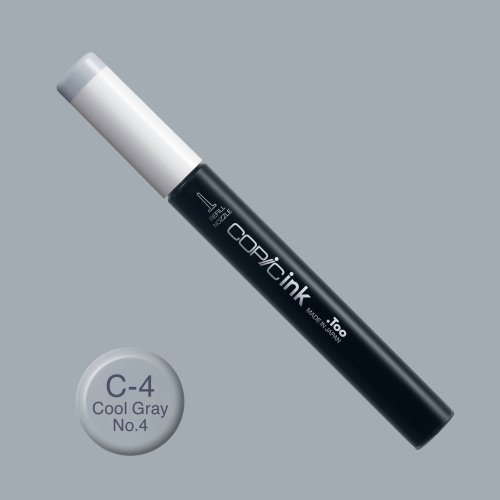 Copic İnk Refill 12ml C-4 Cool Gray 4