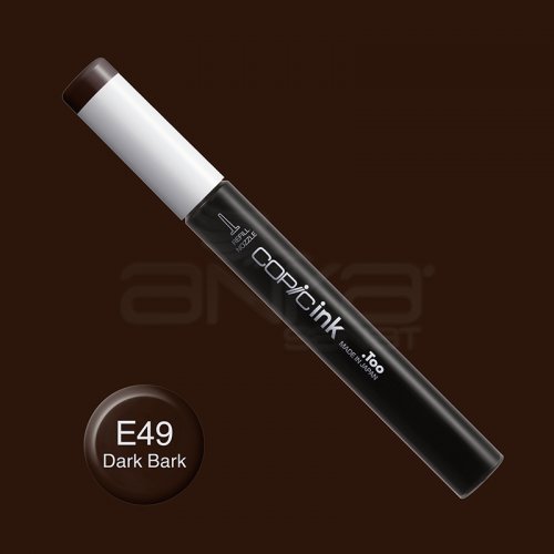 Copic İnk Refill 12ml E49 Dark Bark - E49 Dark Bark