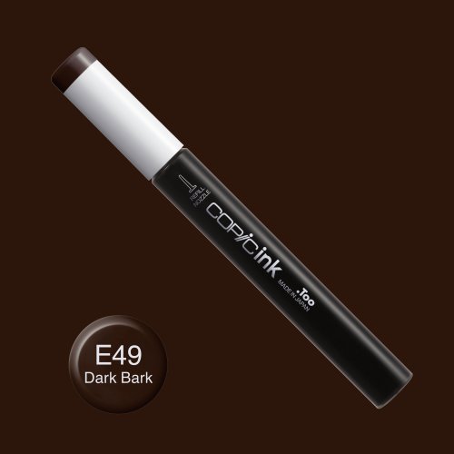 Copic İnk Refill 12ml E49 Dark Bark