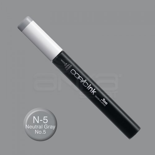 Copic İnk Refill 12ml N-5 Neutral Gray 5 - N-5 Neutral Gray No.5