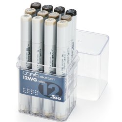 Copic - Copic Sketch Marker 12li Set Warm Grey (1)