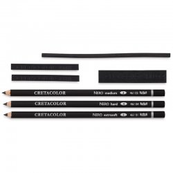 Cretacolor Nero Drawing Set Yağlı Kömür Çizim Seti 7li Metal Kutu 40008 - Thumbnail