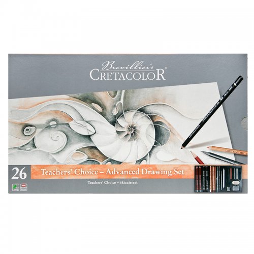 Cretacolor Teachers Choice Advanced Drawing Set Profesyonel Çizim Seti Metal Kutu 27 Parça 40042