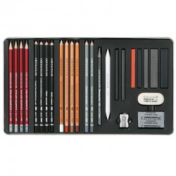 Cretacolor Teachers Choice Advanced Drawing Set Profesyonel Çizim Seti Metal Kutu 27 Parça 40042 - Thumbnail