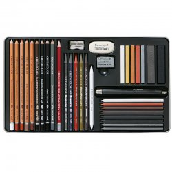 Cretacolor Ultimo Drawing Set Premium Çizim Seti Metal Kutu 35li 40057 - Thumbnail