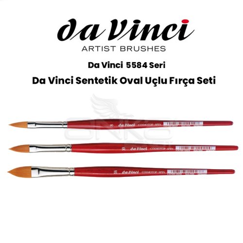 Da Vinci Sentetik Oval Uçlu Fırça Seri 5584