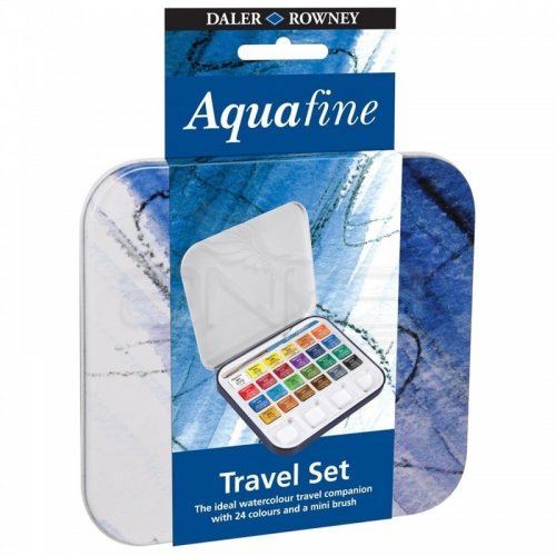 Daler Rowney Aquafine 24lü Sulu Boya Seti Montval Defterli