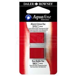 Daler Rowney - Daler Rowney Aquafine Sulu Boya Tablet 2li Alizarin Crimson-Rose Madder