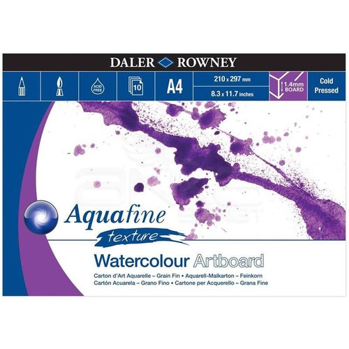 Daler Rowney Aquafine Texture Artboard Sulu Boya Bloğu 10 Yaprak