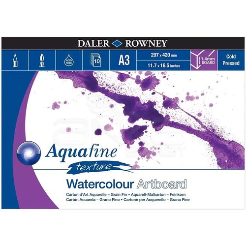 Daler Rowney Aquafine Texture Artboard Sulu Boya Bloğu 10 Yaprak