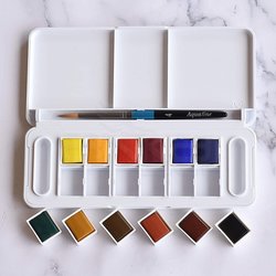 Daler Rowney Aquafine Travel Set 12li Plastik Kutu Defterli - Thumbnail