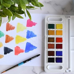 Daler Rowney Aquafine Travel Set 12li Plastik Kutu Defterli - Thumbnail