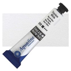 Daler Rowney - Daler Rowney Aquafine Tüp Sulu Boya 8ml 009 Titanium White