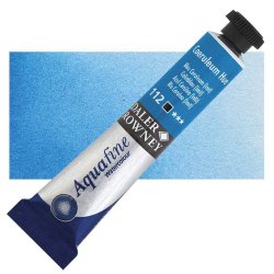 Daler Rowney - Daler Rowney Aquafine Tüp Sulu Boya 8ml 112 Coeruleum Hue