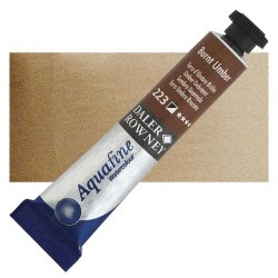 Daler Rowney - Daler Rowney Aquafine Tüp Sulu Boya 8ml 223 Burnt Umber