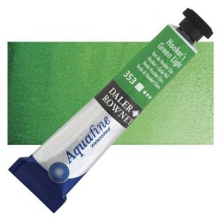 Daler Rowney - Daler Rowney Aquafine Tüp Sulu Boya 8ml 353 Hookers Green Light