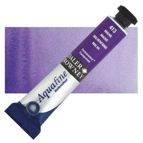 Daler Rowney Aquafine Tüp Sulu Boya 8ml 413 Permanent Mauve - 413 Permanent Mauve