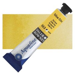 Daler Rowney - Daler Rowney Aquafine Tüp Sulu Boya 8ml 663 Yellow Ochre