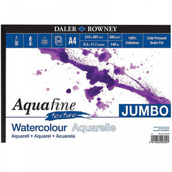 Daler Rowney Aquafine Watercolor Pads Texture Jumbo 50 Yaprak 300g - Thumbnail