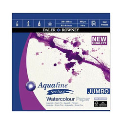 Daler Rowney Aquafine Watercolor Pads Texture Jumbo 50 Yaprak 300g - Thumbnail