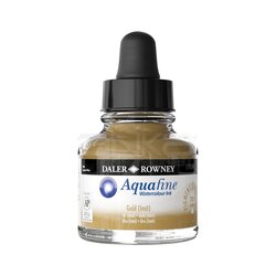 Daler Rowney - Daler Rowney Aquafine Watercolour İnk Sulu Boya Mürekkebi 29.5ml 701 Gold Imit