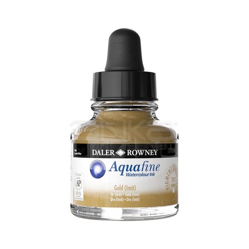 Daler Rowney Aquafine Watercolour İnk Sulu Boya Mürekkebi 29.5ml 701 Gold Imit - 701 Gold Imit