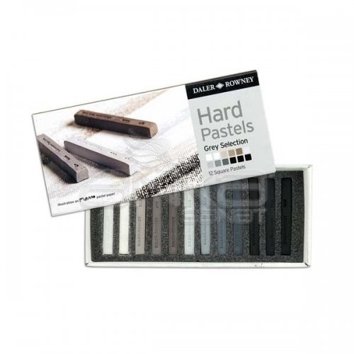 Daler Rowney Artists Hard Pastel 12li Gri Tonlar