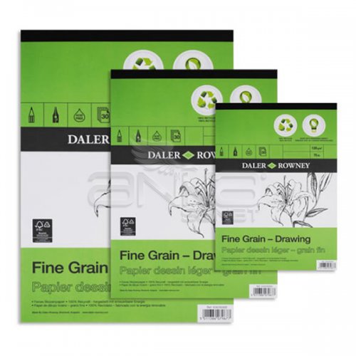 Daler Rowney Fine Grain-Drawing Eco Paper Çizim Defteri 120g 30 Yaprak