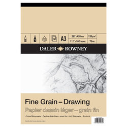 Daler Rowney Fine Grain Drawing Pads 30 Yaprak 120 g - Thumbnail