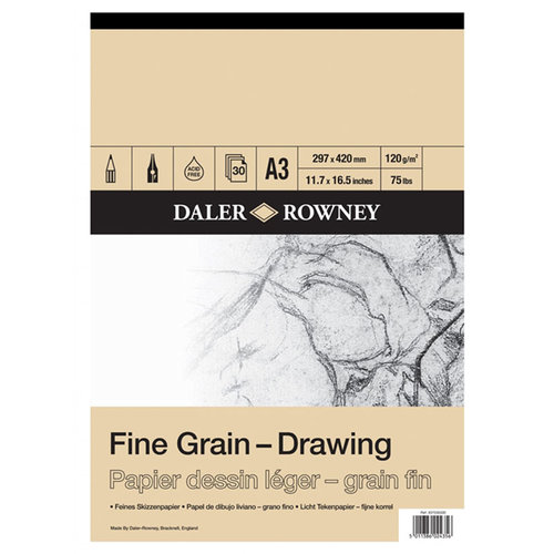 Daler Rowney Fine Grain Drawing Pads 30 Yaprak 120 g