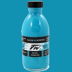 Daler Rowney - Daler Rowney FW Acrylic Artist Ink 180ml 145 Turquoise