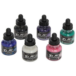 DR FW Acrylic Artist Ink 29.5ml 6lı Pearlescent Set 603200006 - Thumbnail