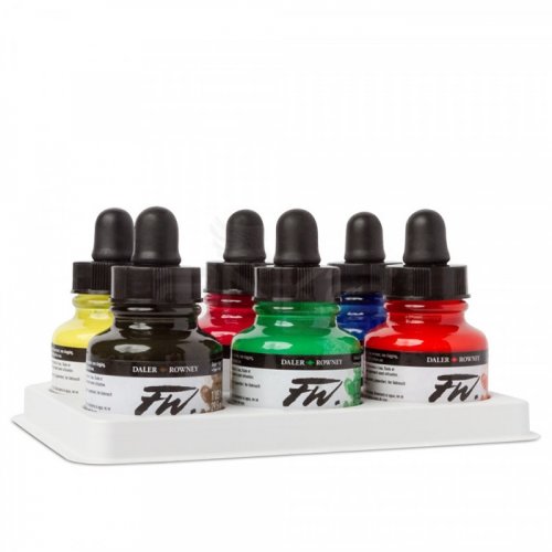 Daler Rowney FW Acrylic Artist Ink 29.5ml Cam Şişe 6lı Primary Set 160100006