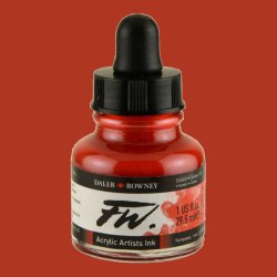 Daler Rowney - Daler Rowney FW Acrylic Artist Ink 29.5ml Cam Şişe Crimson 513