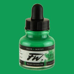 Daler Rowney - Daler Rowney FW Acrylic Artist Ink 29.5ml Cam Şişe Emerald Green 335