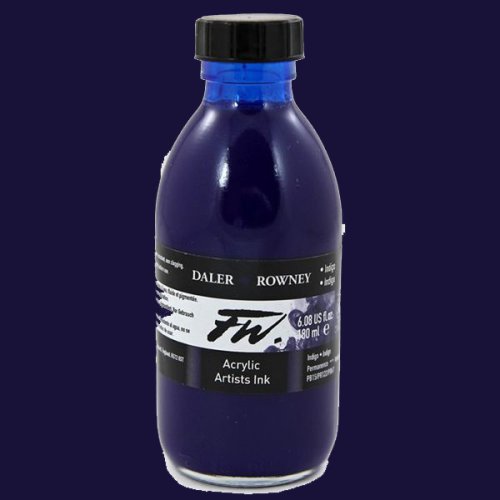 Daler Rowney FW Acrylic Artist Ink 180ml Indigo 127