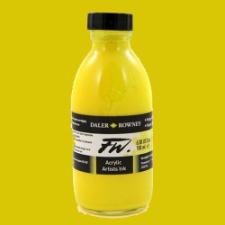 Daler Rowney - Daler Rowney FW Acrylic Artist Ink 180ml Procces Yellow 675