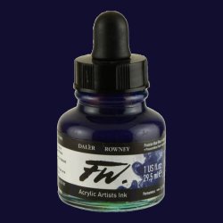 Daler Rowney - Daler Rowney FW Acrylic Artist Ink 29.5ml Cam Şişe Prussian Blue 134