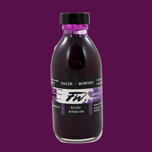 Daler Rowney FW Acrylic Artist Ink 180ml Purple Lake 437