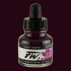 Daler Rowney - Daler Rowney FW Acrylic Artist Ink 29.5ml Cam Şişe Purple Lake 437