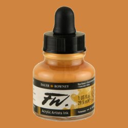 Daler Rowney - Daler Rowney FW Acrylic Artist Ink 29.5ml Cam Şişe Raw Sienna 667