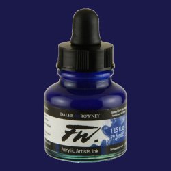 Daler Rowney - Daler Rowney FW Acrylic Artist Ink 29.5ml Cam Şişe Rowney Blue 119