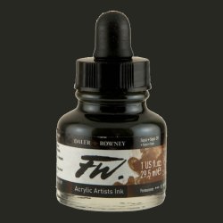 Daler Rowney - Daler Rowney FW Acrylic Artist Ink 29.5ml Cam Şişe Sepia 251