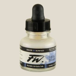 Daler Rowney - Daler Rowney FW Acrylic Artist Ink 29.5ml Cam Şişe Shimmering Blue 711